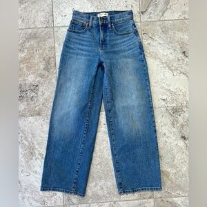 Madewell The Petite Perfect Vintage Wide-Leg Jean in Morea Med Blue Wash, sz 23P